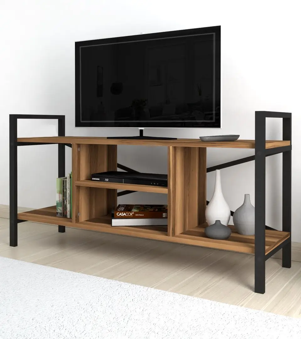 Tumba pentru TV Bofigo 61x120 (Walnut/Black)