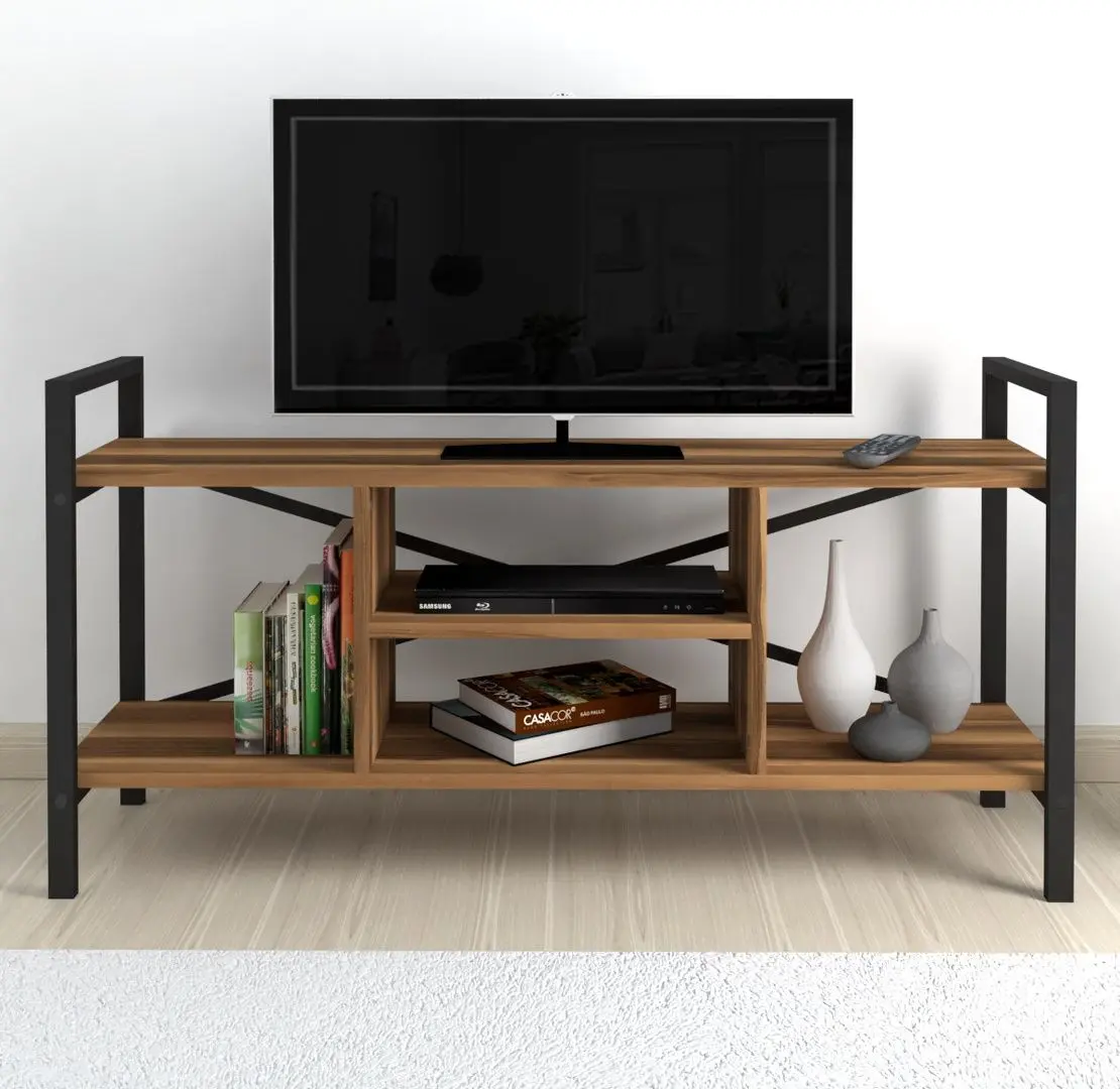 Tumba pentru TV Bofigo 61x120 (Walnut/Black)