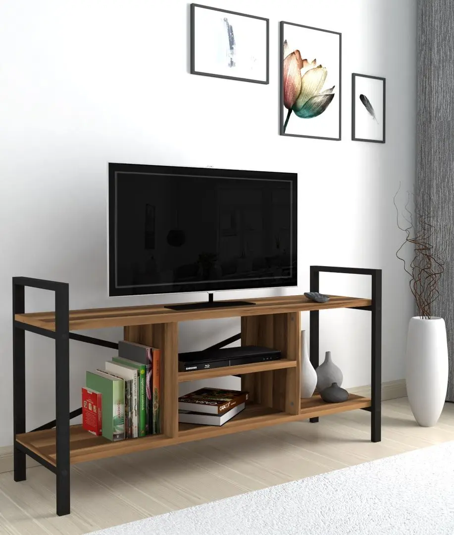 Tumba pentru TV Bofigo 61x120 (Walnut/Black)