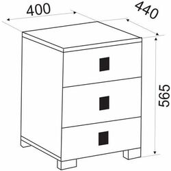 Tumba Ambianta Oscar 0.4m (Samoa Alb) Thumb
