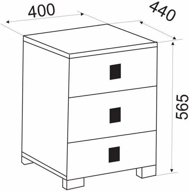 Tumba Ambianta Oscar 0.4m (Samoa Alb) - 4