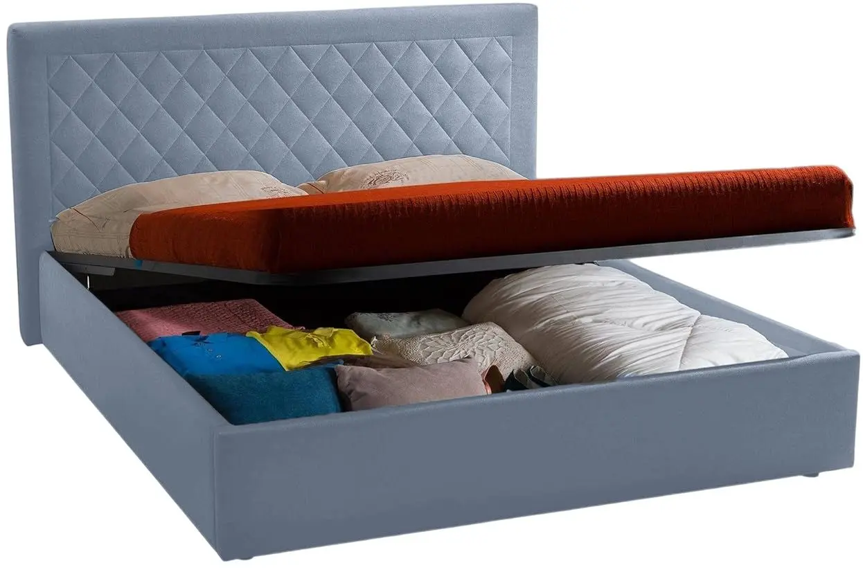 Pat Montella Arolsen Riviera 80 cu mecanism de ridicare 160x200 (Gray-Blue)