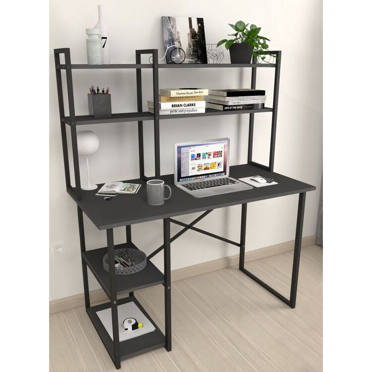 Письменный стол Bofigo с надставкой (Anthracite/Black)