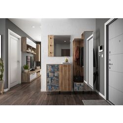 Cuier SV-mebel Kolibri 600 Delano Oak/Graphics (cu oglinda) Thumb