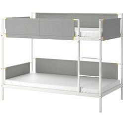 Pat suprapus Ikea Vitval 90x200 (Alb/Gri) Thumb