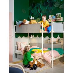 Pat suprapus Ikea Vitval 90x200 (Alb/Gri) Thumb