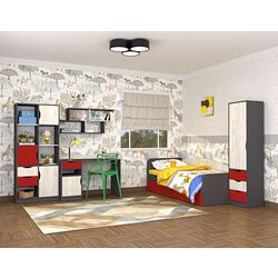 Pat Yasen Disney 900 (Graphite Gray/Craft Oak White/Papaver) Thumb