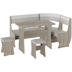 Кухонный уголок BonMebel Уют 1 (Дуб Сонома/Серый/Белый)