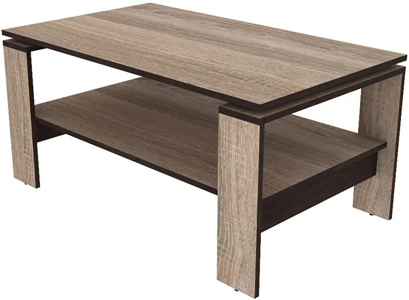 Журнальный столик Yasen Женева (Дуб Сонома Трюфель/Венге Магия)