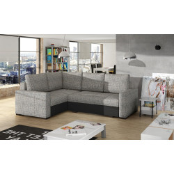 Диван угловой Eltap Corona Berlin 01/Soft 11 Left (Gray/Black)