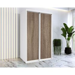 Шкаф-купе Modern Braun Top 2 160x210x45 2 ДСП (White/Sonoma Oak Truffle)