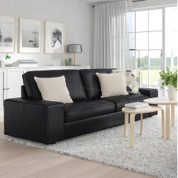 Canapea Ikea Kivik/Grann/Bomstad 3 locuri (Negru)