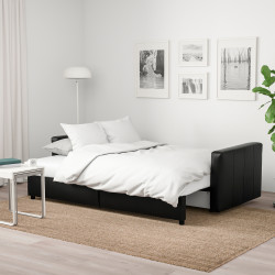 Canapea extensibila Ikea Friheten/Bomstad 3 locuri (Negru) Thumb