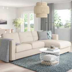Canapea colt Ikea Vimle/Gunnared 3-locuri/sezlong (Bej)