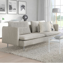 Диван Ikea Soderhamn/Viarp 3-местный (Бежево-коричневый)