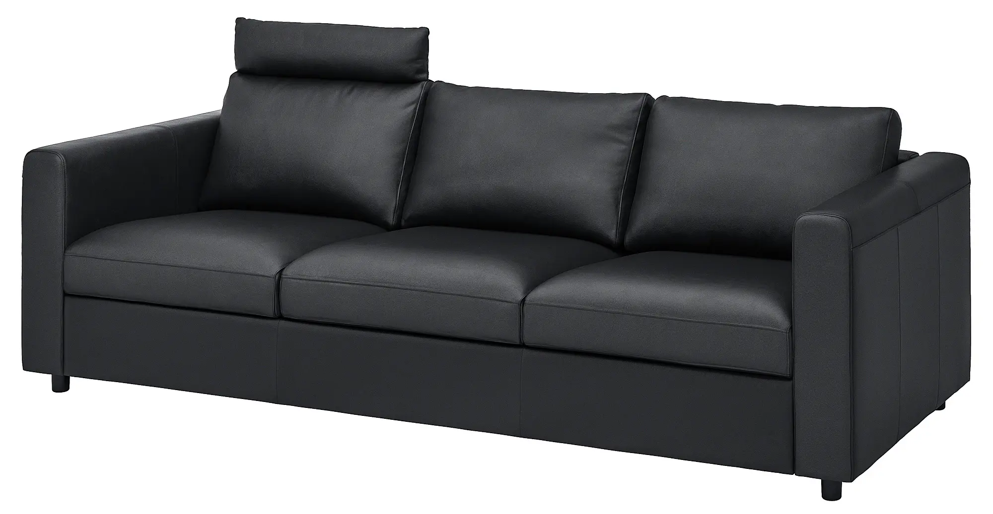 Диван Ikea Vimle/Grann/Bomstad 3-местный/подголовником (Черный)