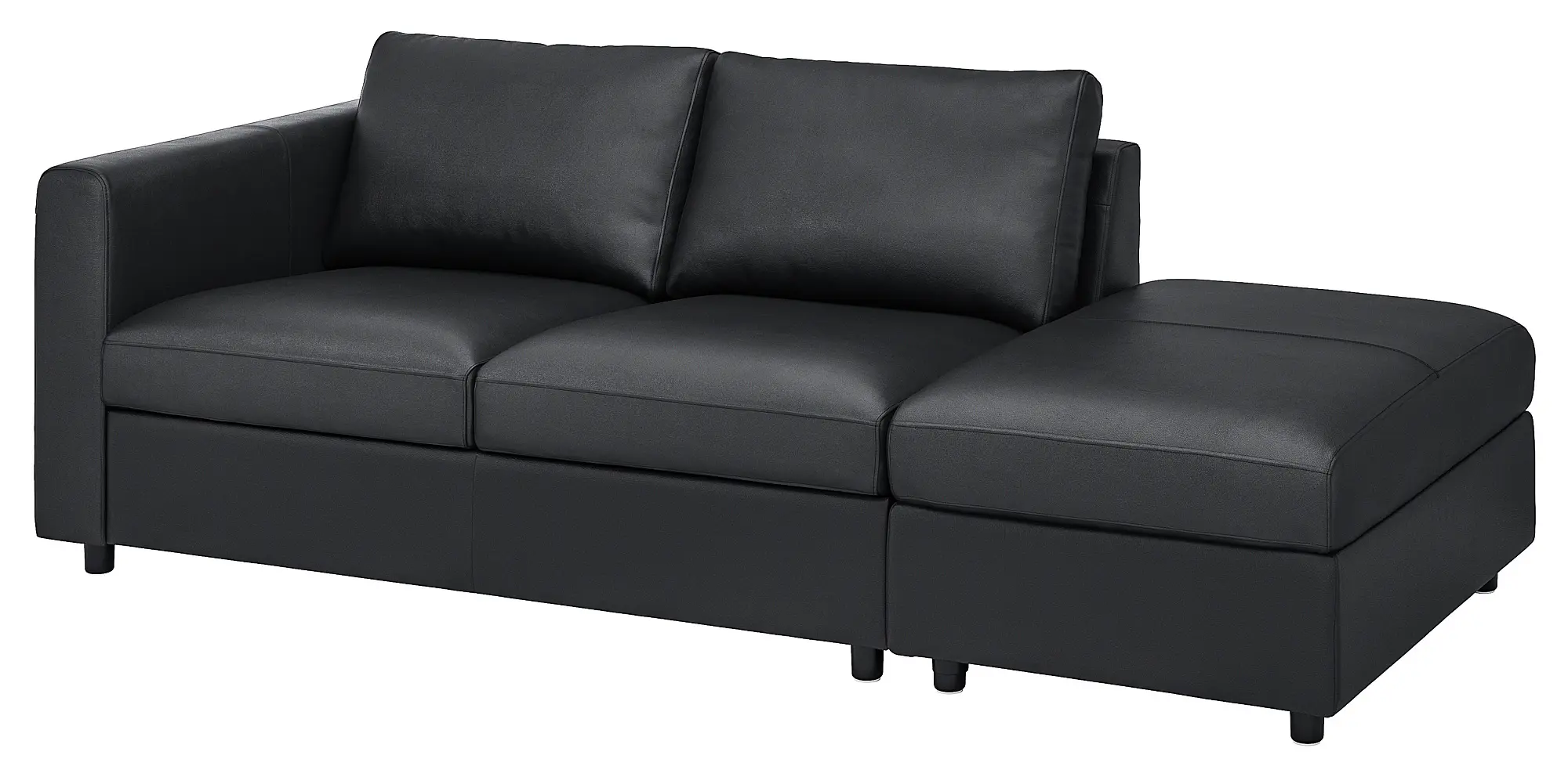 Canapea Ikea Vimle/Grann/Bomstad 3 locuri/capat deschis (Negru)