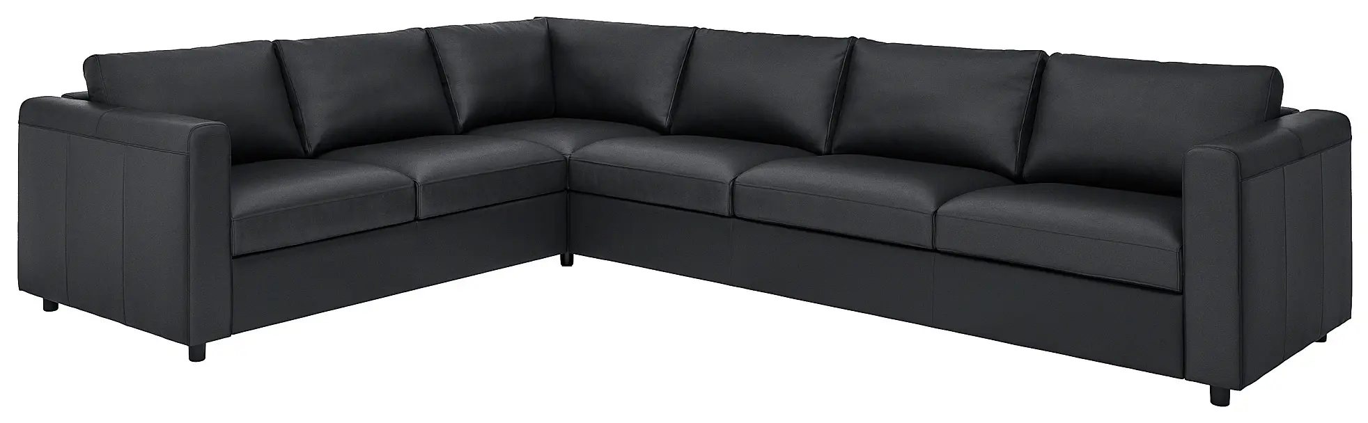 Диван угловой Ikea Vimle/Grann/Bomstad 5-местный (Черный)