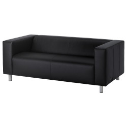 Canapea Ikea Klippan/Bomstad 2 locuri (Negru) Thumb