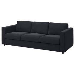 Canapea Ikea Vimle/Saxemara 3 locuri (Negru-albastru) Thumb