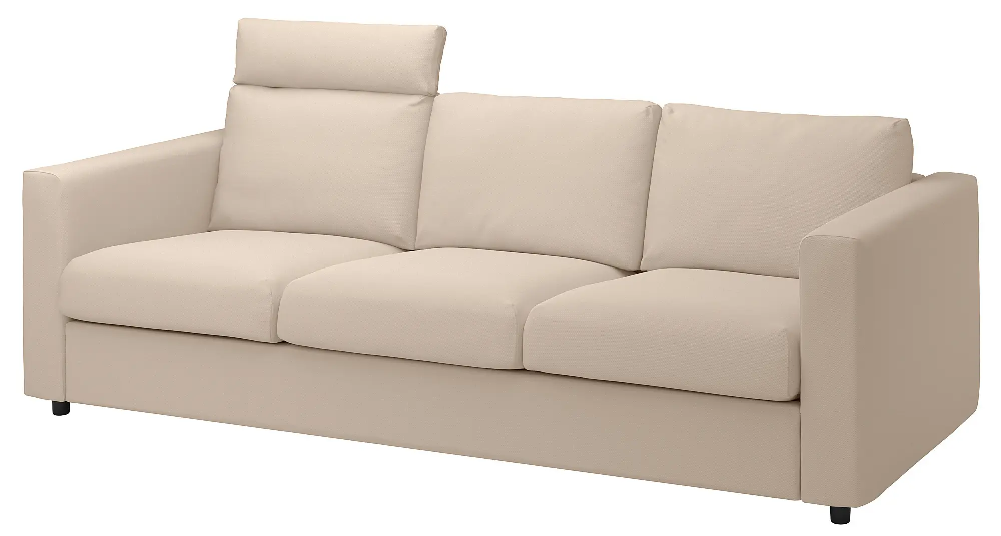 Canapea Ikea Vimle/Hallarp 3 locuri/tetiera (Bej)