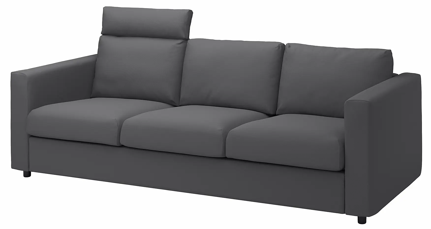 Canapea Ikea Vimle/Hallarp 3 locuri/tetiera (Gri)