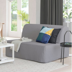 Диван раскладной Ikea Lycksele Lovas/Knisa 2-местный (Серый)