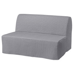 Canapea extensibila Ikea Lycksele Lovas/Knisa 2 locuri (Gri) Thumb