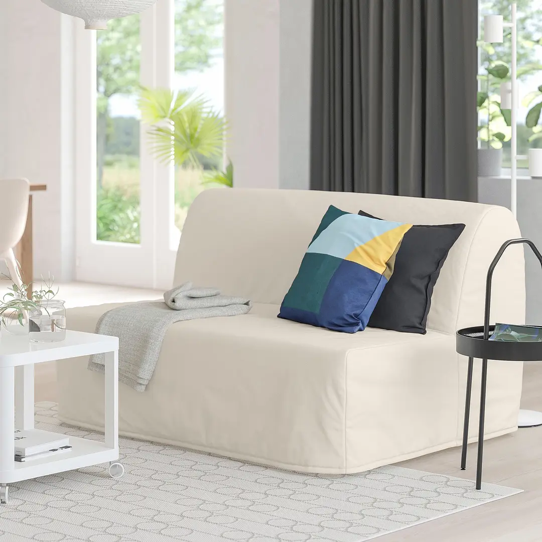 Canapea extensibila Ikea Lycksele Murbo/Ransta 2 locuri (Natur)