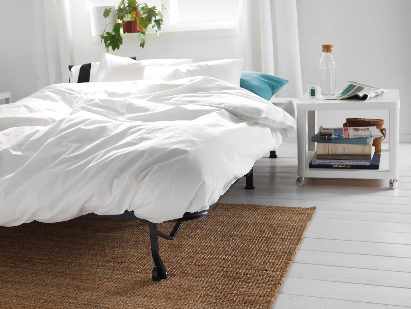 Canapea extensibila Ikea Lycksele Murbo/Vansbro 2 locuri (Gri inchis)