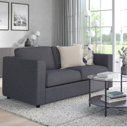 Canapea Ikea Vimle/Gunnared 2 locuri (Gri mediu)