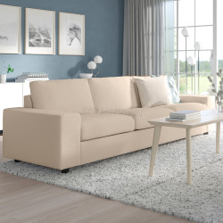 Canapea Ikea Vimle/Hallarp 3 locuri/brate late (Bej)