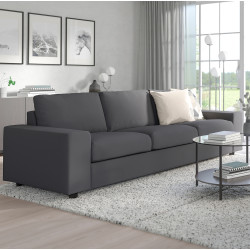 Canapea Ikea Vimle/Hallarp 3 locuri/brate late (Gri)