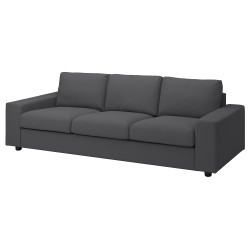 Canapea Ikea Vimle/Hallarp 3 locuri/brate late (Gri) Thumb