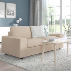 Canapea Ikea Vimle/Hallarp 2 locuri/brate late (Bej)