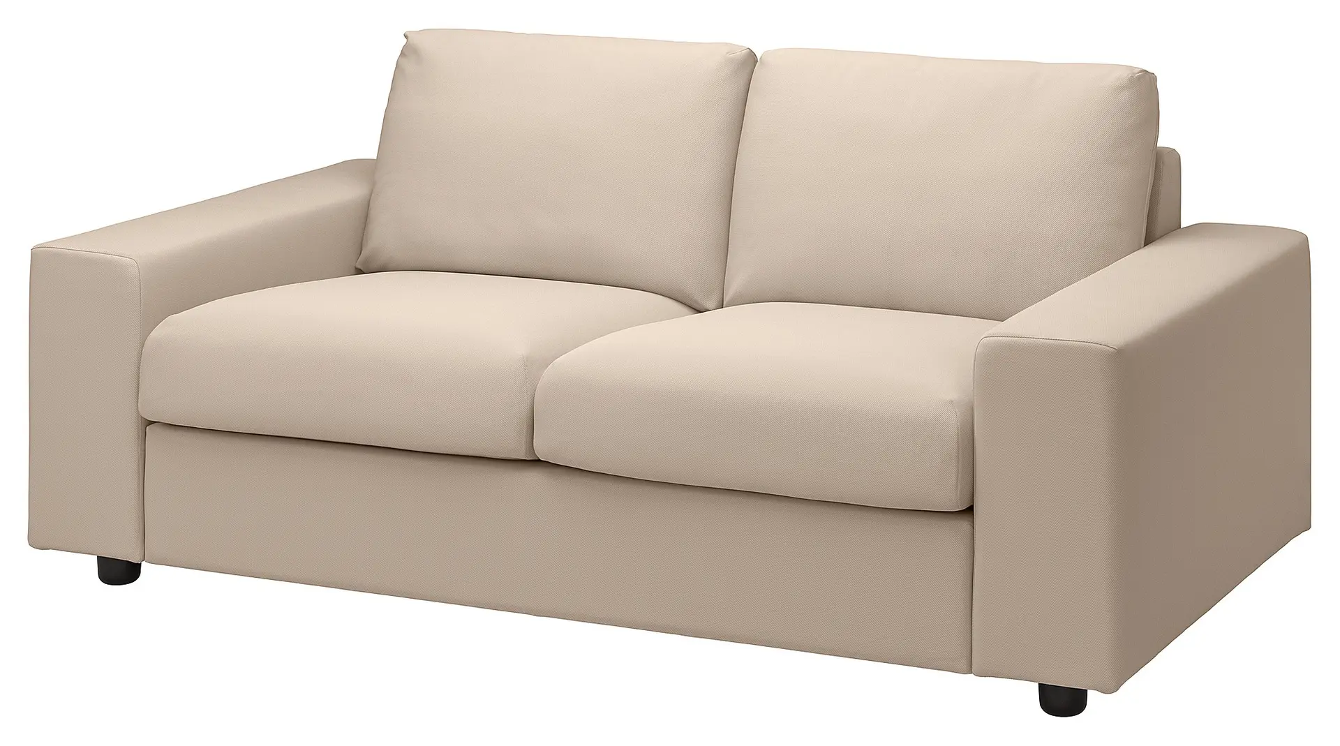 Canapea Ikea Vimle/Hallarp 2 locuri/brate late (Bej)