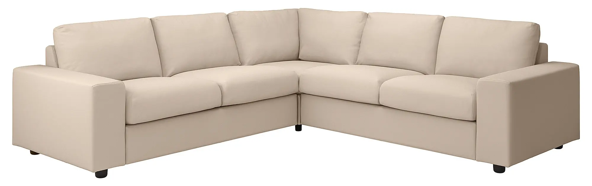 Диван угловой Ikea Vimle/Hallarp 4-местный/широкие подлокотники (Бежевый) - 2