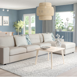 Canapea de colt Ikea Vimle/Gunnared 4 locuri/sezlong/brate late (Bej)