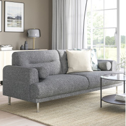 Canapea Ikea Langaryd/Lejde 2 locuri/metal (Gri-negru)