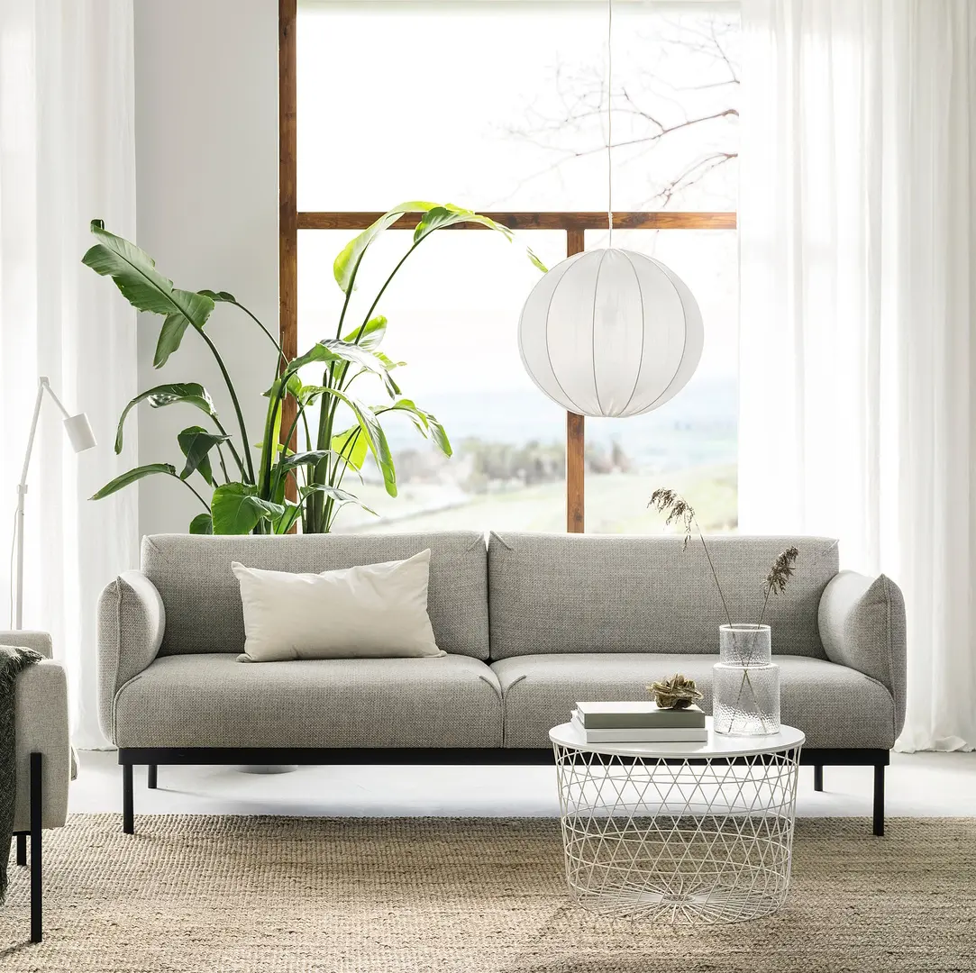 Canapea Ikea Applaryd/Lejde 3 locuri (Gri)