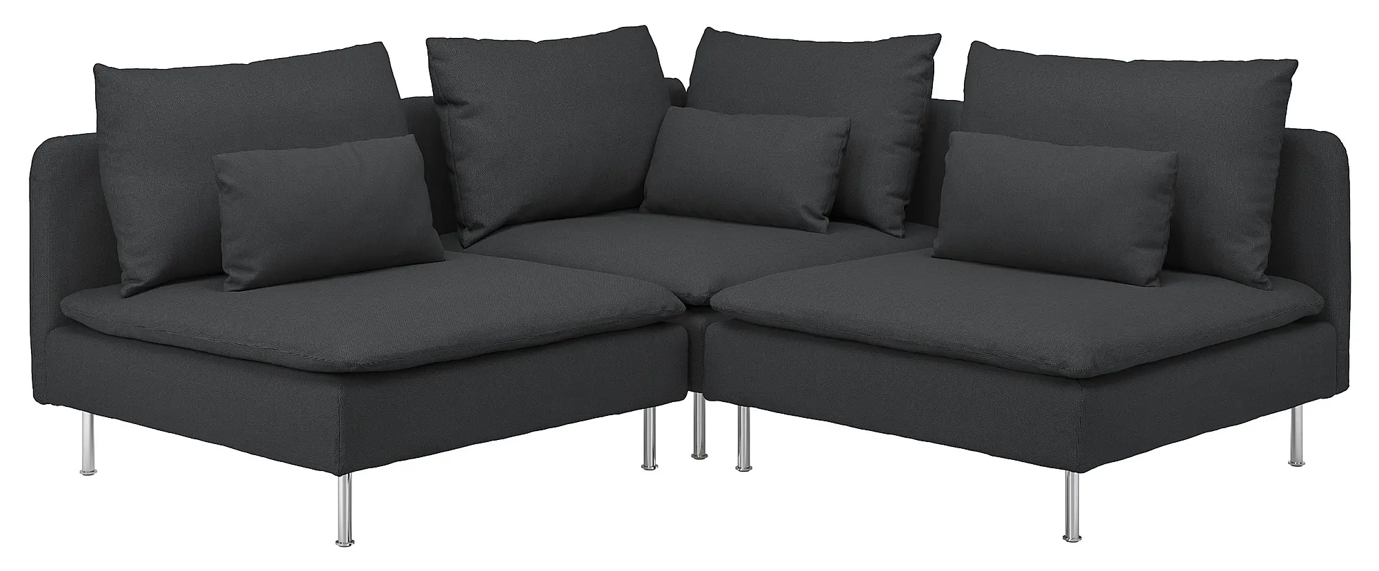 Диван угловой Ikea Soderhamn/Fridtuna 3-местный (Темно-серый) - 2