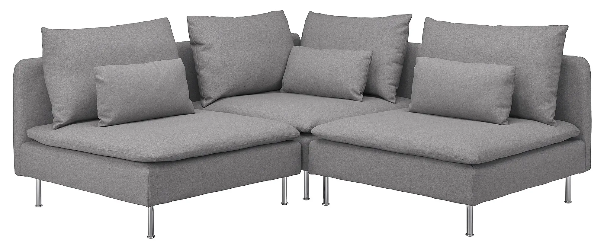 Диван угловой Ikea Soderhamn/Tonerud 3-местный (Серый) - 2