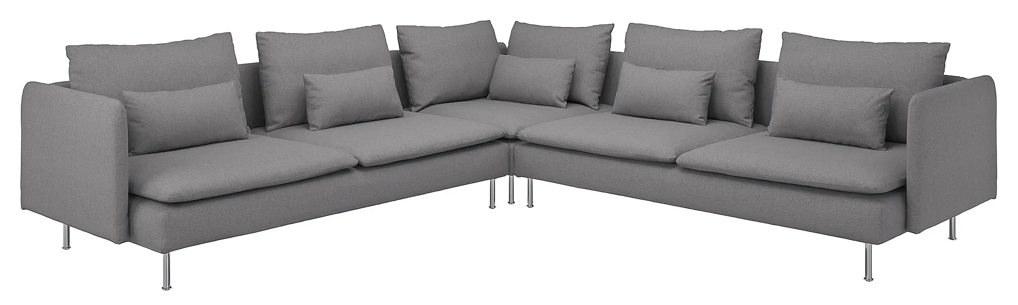 Диван угловой Ikea Soderhamn/Tonerud 6-местный (Серый) - 2