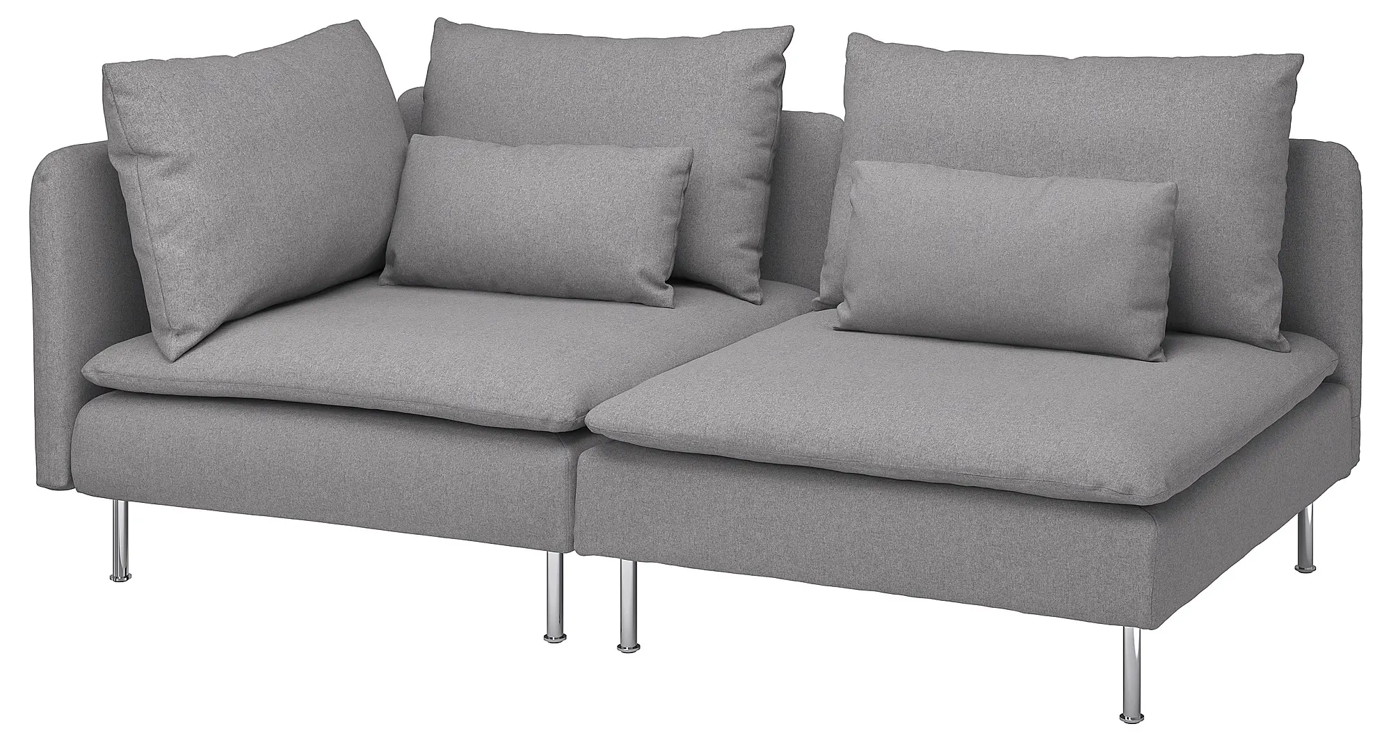 Canapea Ikea Soderhamn/Tonerud 3 locuri/capat deschis (Gri)