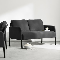 Canapea Ikea Glostad/Knisa 2 locuri (Gri inchis)