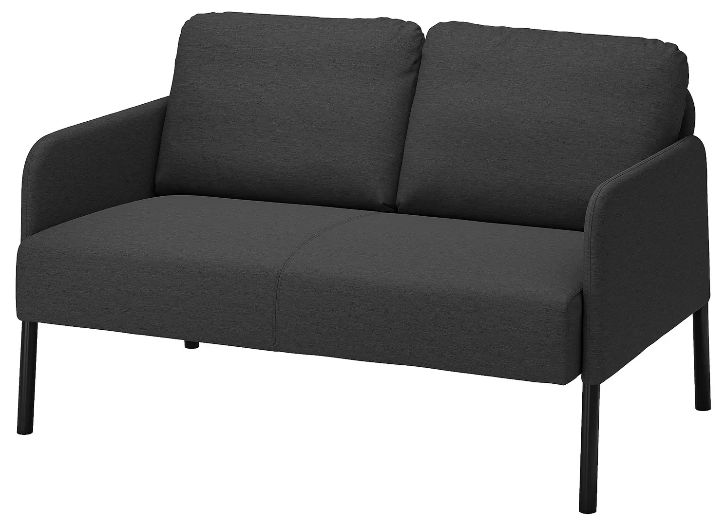 Canapea Ikea Glostad/Knisa 2 locuri (Gri inchis)