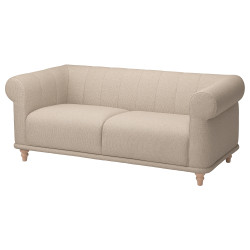 Диван Ikea Viskafors/Lejde 2-местный (Светло-бежевый/Береза) Thumb