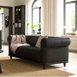 Canapea Ikea Viskafors/Lejde 2 locuri (Antracit/Maro)