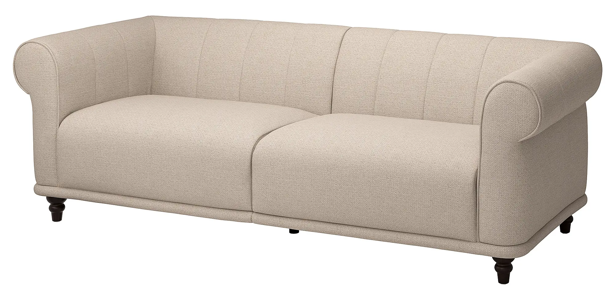 Canapea Ikea Viskafors/Lejde 3 locuri (Bej deschis/Maro)