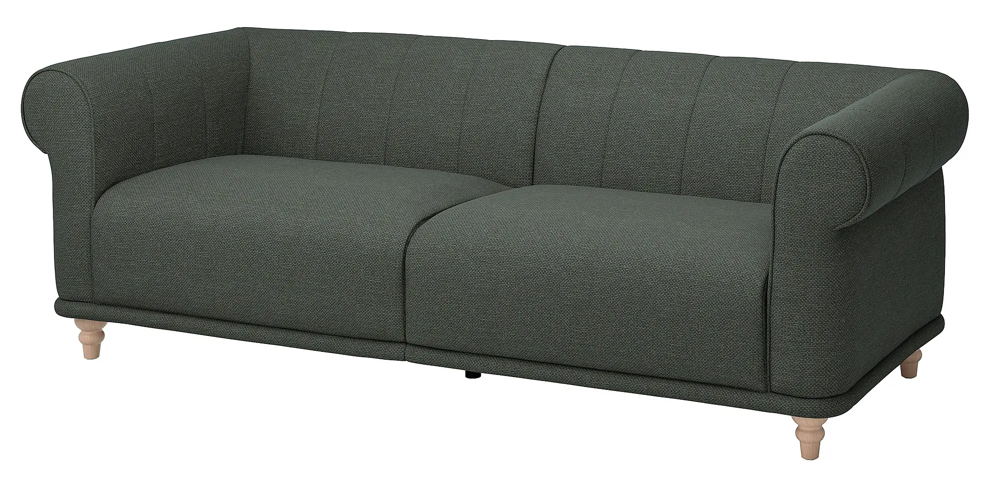 Canapea Ikea Viskafors/Lejde 3 locuri (Gri-verde/Mesteacan) - 2